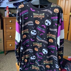 Disneys Nightmare Before Christmas shirt / long sleep shirt/ Halloween